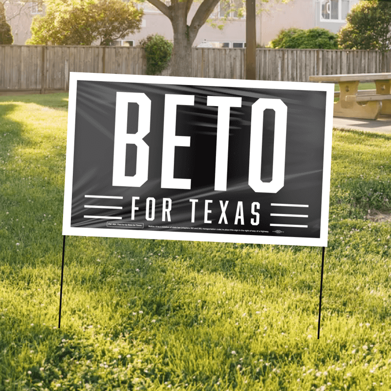 Donate $15 and get a yard sign!